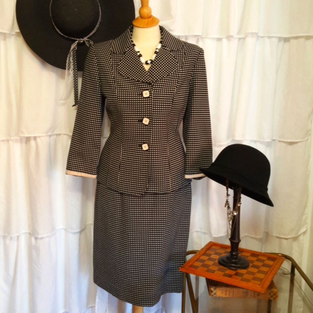 VTG Le Suit Skirt Suit